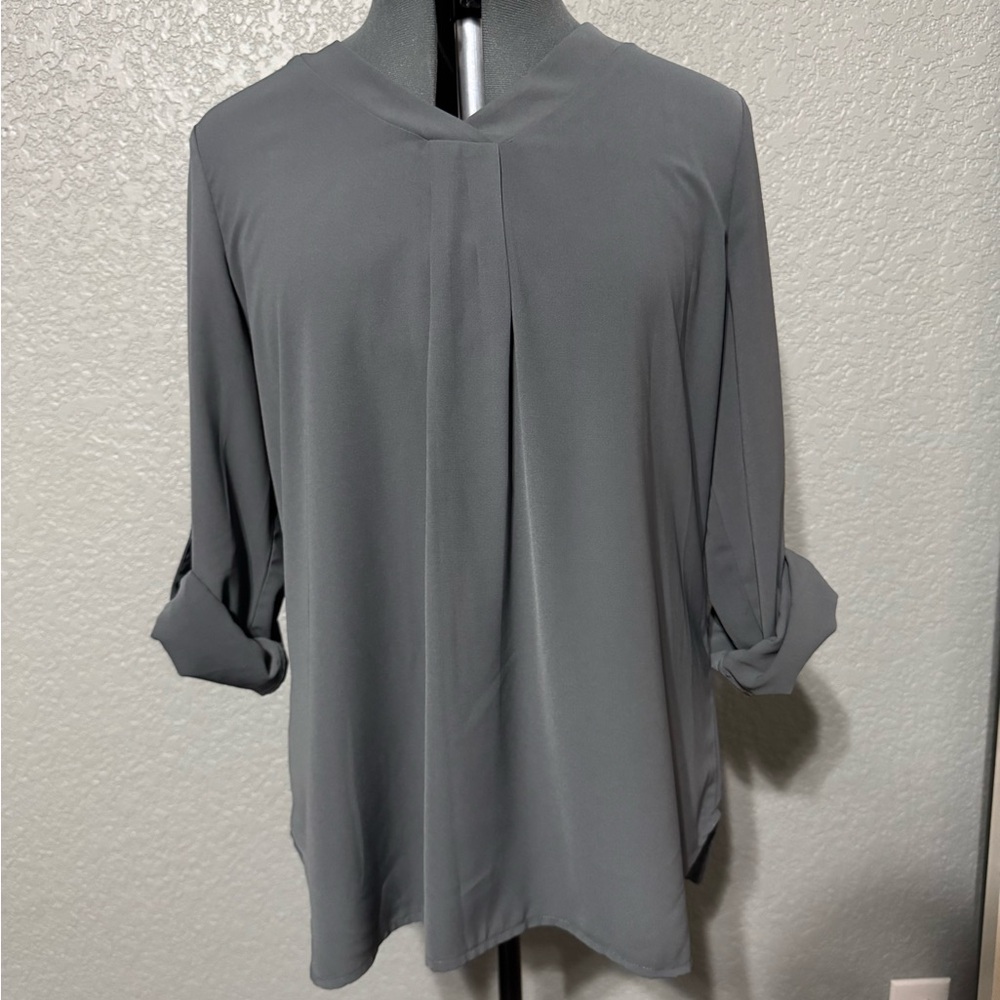 Elegant Gray Women's Top